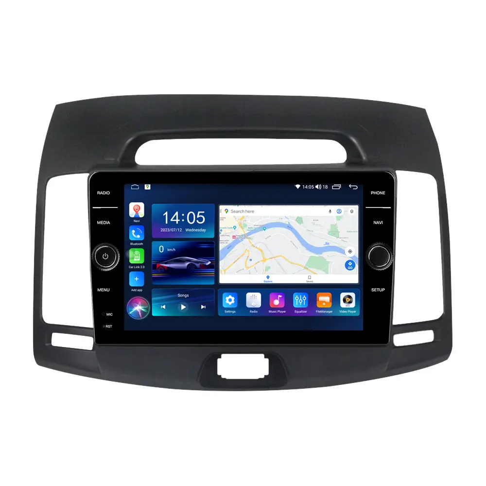 7 9 10 pulgadas Universal Multimedia estéreo pantalla táctil Radios de coche Android Dvd Carplay navegación GPS para Hyundai Elantra 2006-2011