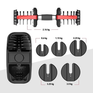 Haltères réglables compacts Easy Weight Change 24 kg, de 2,5 kg à 24 kg, pour usage domestique - Product Image 3