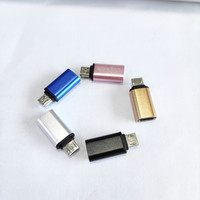 Adaptador Convertidor de Tipo C Hembra a Micro Macho al por Mayor, Conectores de Material para PC, Hub USB C para Teléfono Móvil Android, Tipo de Salida de CA