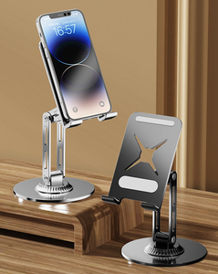 Xinrunjin 360° Rotating Gooseneck <b>Phone</b> Holder Full Metal Aluminum Alloy <b>Desk</b> Mount Stand with Clip Custom Giveaway Gifts - Product Image 4