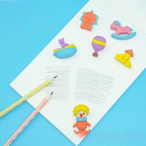 2025 New Kawaii 3D <b>Eraser</b> Pencil Set Finland Innovative Stationery Promotional Creative Cartoon Gifts for Children Cute <b>Erasers</b> - Product Image 4