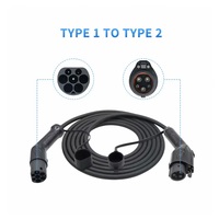 Câble de charge pour véhicule électrique portable 16A IEC62196 T2-T2 Type 2 AC EV