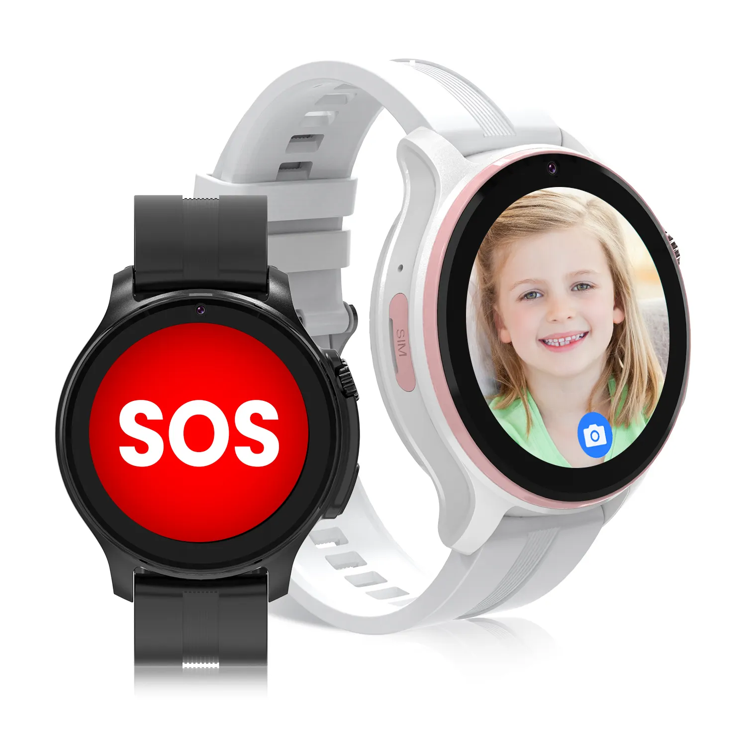 VLT46-Montre connectée GPS pour enfants, étanche, avec carte sim, téléphone intelligent, téléphone 4G, Oem, caméra, appel vidéo