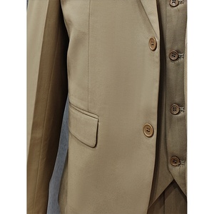 Costume homme sur mesure de luxe 3 pièces avec poches fonctionnelles, respirant, 100% coton, vêtements décontractés de haute qualité, mode - Product Image 5