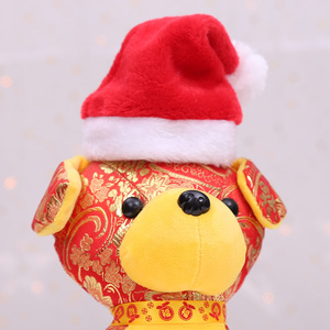 2025 New Christmas Pet <b>Hat</b> for Dog <b>Cat</b> White Think Winter Warming Plush <b>Hat</b> for Pet Custom Pet Dog <b>Hat</b> with String Beanie - Product Image 3