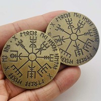 Monedas Antiguas de Metal con Logotipo Personalizado, Regalo Conmemorativo, Novedad, Venta al por Mayor, Monedas de Latón y Cobre con Diseño Mítico, Técnica de Fundición