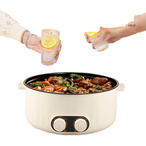 Casserole électrique en acier inoxydable 2 en 1 à prix de gros, double saveur, capacité de 5 L, économie d'énergie, facile à nettoyer - Product Image 5