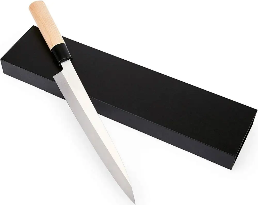Very Sharp Sashimi Sushi Knife 10 Inch With Gift Box- Perfect Knife For Cutting Sushi & Sashimi, Fish Filleting & Slicing