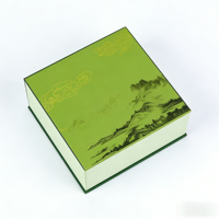 Boîte cadeau en carton écologique avec logo personnalisé pour l'emballage de thé de qualité supérieure, design en carton pliable, forme oblongue, couleur personnalisée, UV
