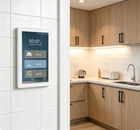 Panneau de commande grand écran Tuya WiFi Zigbee avec capteur radar et éclairage, contrôlable via l'application Tuya de Lanbon