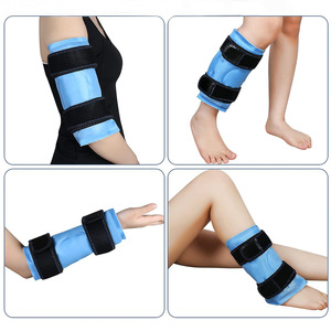 Soulagement de la douleur Hot and Cold Pack Gel Cooling Compression Knee Ice Pack Wrap Réutilisable Gel Ice Wrap pour les blessures aux jambes - Product Image 3