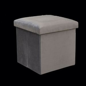 Modern <b>Stool</b> Living Room Furniture <b>Storage</b> Box Fabric Stainless Steel Bamboo Highest Quality Sample Available <b>Stools</b> Counter - Product Image 2