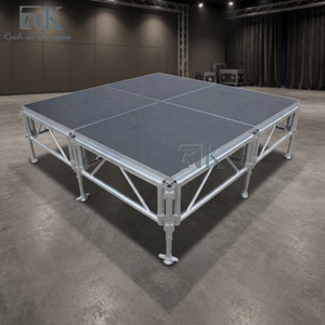 <b>Stage</b> <b>Platform</b> with Trolley Mobile <b>Platform</b> <b>Stage</b> Stands for Concerts - Product Image 1