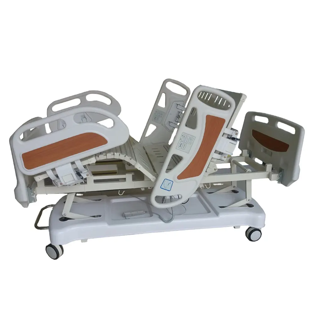 ไฟฟ้าห้าฟังก์ชั่นโรงพยาบาลเตียงทางการแพทย์ที่มีระบบเครื่องชั่งน้ำหนักกลิ้งดูแลเตียงสำหรับคนพิการ KS-838e