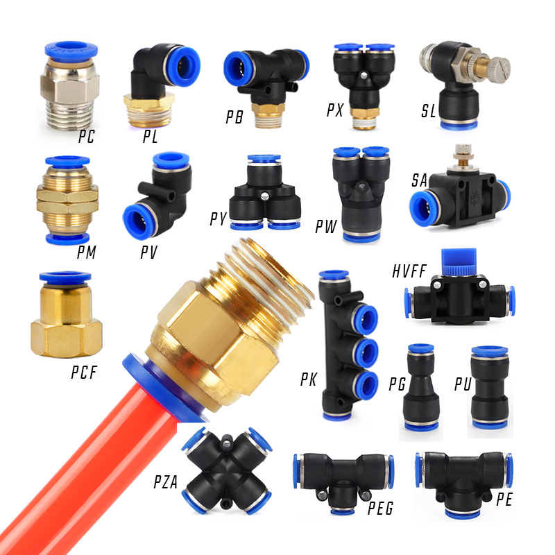 Pneumat itme montaj adaptörü ve birliği pnömatik hava borusu konnektörler hızlı montaj çin kalite üretici Laize