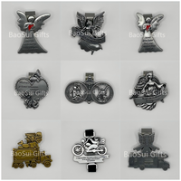 Badge religieux moderne en alliage de zinc avec clip de visière et impression sérigraphiée - Artisanat métallique religieux