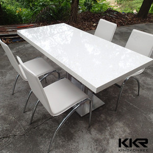 Diseño especial de la Mesa de piedra, sillas y mesas <span class=keywords><strong>restaurante</strong></span> sólido superficie de la Mesa de - Product Image 5
