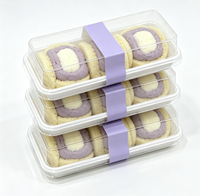 Boîte d'emballage en plastique PET jetable avec impression personnalisée pour boulangerie, hamburgers, sushis et salades - Tailles personnalisées disponibles