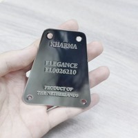 Miroir lisse gravé métal marque Logo étiquette plaque signalétique SS aluminium alliage de zinc produit de personnalisation