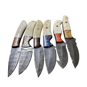 Couteaux Rajput à lame fixe en acier Damas, manche en bois Pakka bleu, garantie de 3 ans - Personnalisable pour la chasse - Product Image 2