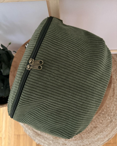 <span class=keywords><strong>Marsupio</strong></span> in velluto a coste con Logo personalizzato moda Vintage da <span class=keywords><strong>donna</strong></span> leggero a <span class=keywords><strong>tracolla</strong></span> con cerniera in velluto a coste per Casual all'aperto - Product Image 6