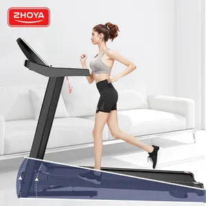 Zhoya Meilleur Prix Professionnel Lcd Pliant Électrique Usage Domestique Gym Fitness Equipment En Ligne Tapis Roulant