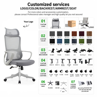 Chaise de bureau ergonomique en maille pivotante, chaise de travail informatique moderne, chaise de visiteur pour la maison et le bureau, directement de l'usine