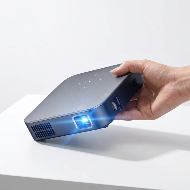 2026 Portable Pocketable 4K Smart Android 9 Home Theater DLP Projector WiFi + BT 5.0 Built-in Battery Phone Gaming 2G RAM 300