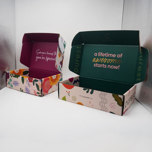 Cajas de Embalaje para Productos y Regalos Mensuales, Logotipo Personalizado, Veganas, Reciclables, Suscripción, Grabado, Laminación Mate, Carpetas - Product Image 2