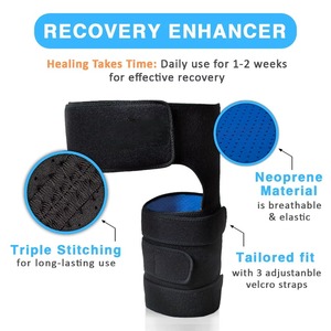 Fitness Leggings Groin Belt Anti Muscle Strain Hip Brace Support Compression <b>Wrap</b> Sports Thigh Hamstring Protective Gear - Product Image 2