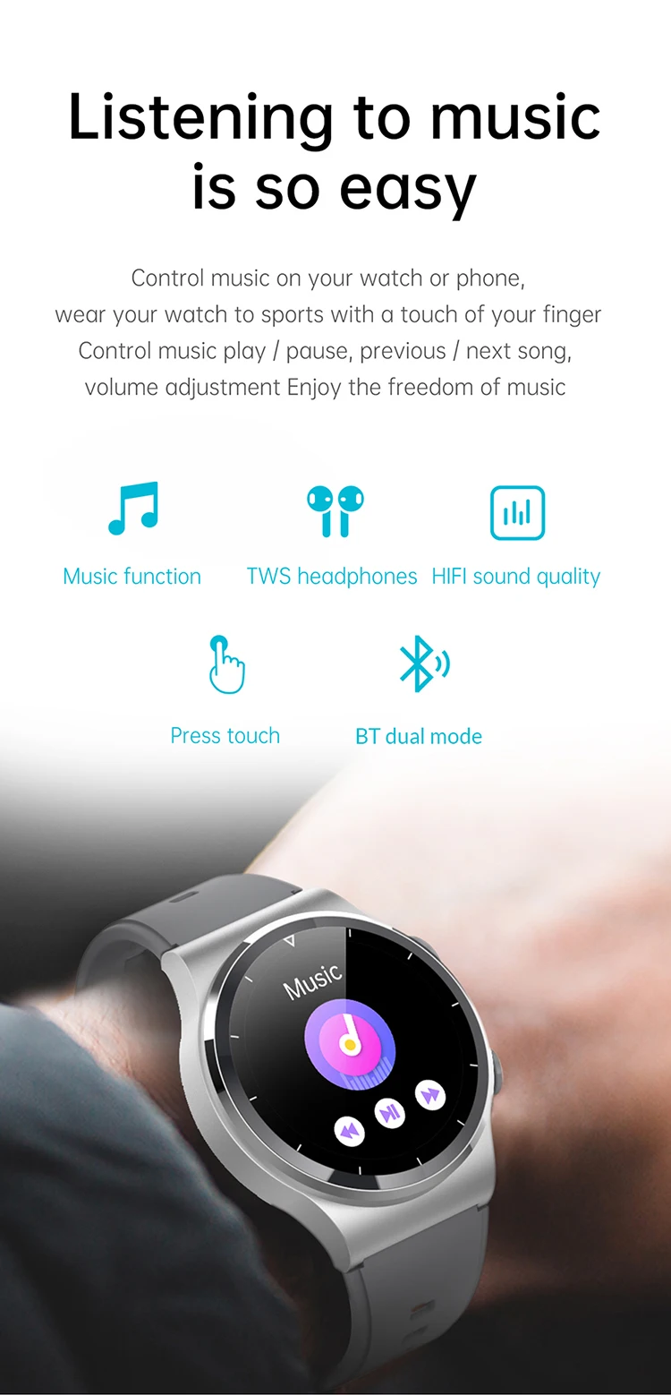 Newly Arrival Wireless Earbuds Bt Earphone Two In One Smart Watch Tws Earphone With Multi Functions - Other - 2