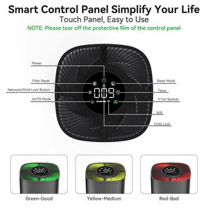 Purificador de Aire para Mascotas, Apto para Hogares Inteligentes con Wi-Fi y Control de Olores, Monitor de Calidad del Aire PM2.5, Filtro, Control Remoto - Product Image 5
