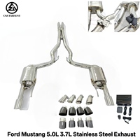 Échappement CSZ de haute qualité pour Ford Mustang 5.0L 3.7L, échappement en acier inoxydable, silencieux arrière, commande à distance, échappement Valvetronic