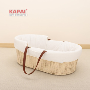 Ventes chaudes Panier de Moïse en corde de papier personnalisé avec doublure et matelas Confortable Multifonction Doux pour les enfants de 0 à 12 mois - Product Image 2