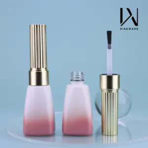 10ml Gradient Color Empty Nail Plastic Bottle Wholesale Can Be Customized For Any Color UV Gel Polish Glass Bottle