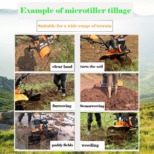 Matériel <span class=keywords><strong>agricole</strong></span> : Mini-motoculteur à essence 7HP 9HP 12HP, Tracteur de jardin, <span class=keywords><strong>Cultivateur</strong></span> - Product Image 4