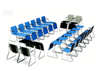 Chaise Visiteur PM-0471, Chaise de Bureau Empilable en Plastique, Design Contemporain pour la Maison, le Bureau, l'École et l'Hôtel