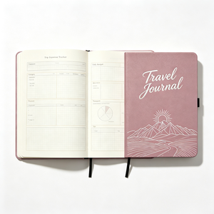 Diario de Viaje PU Mountain, Cuaderno de Tapa Dura con Logotipo Personalizado, Agenda A5, Libreta de Notas, Regalo - Product Image 4