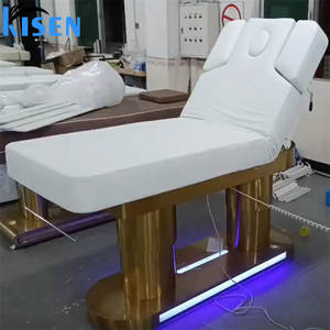 Kisen Luxury 4 Motor <b>Electric</b> Massage <b>Table</b> Height Adjustable Facial Bed Spa Treatment <b>Table</b> Esthetician Salon Furniture - Product Image 1