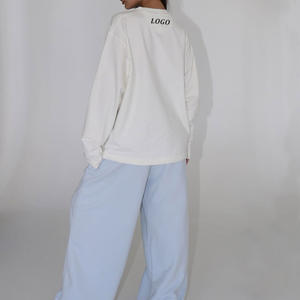 Nuevo Activewear invierno 2025 traje deportivo cuello redondo algodón Vintage Puff impreso Terry Heavyweight <span class=keywords><strong>Oversize</strong></span> <span class=keywords><strong>mujer</strong></span> sudadera - Product Image 2