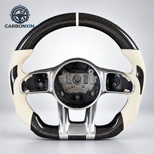 Volant sport en cuir et fibre de carbone forgée haut de gamme, style classique Mercedes-Benz GLE, avec éclairage LED personnalisé - Product Image 1