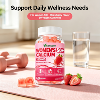 Gommes à mâcher au calcium pour femmes adultes avec vitamines D et K pour la santé des os, complément alimentaire délicieux et à mâcher, nutrition quotidienne