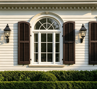 Nouvelle conception de grille de fenêtre pour maison, grilles de fenêtre à battant en aluminium de style japonais, grille de fenêtre à battant en alliage d'aluminium économique