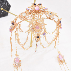 Bande de cheveux de déesse couronne diadème elfe cheveux ornements coiffure rétro costume <span class=keywords><strong>chinois</strong></span> accessoires western - Product Image 5