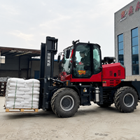 Chariot élévateur tout-terrain robuste 3,5 à 7 tonnes, moteur japonais entièrement hydraulique, prix du chariot élévateur diesel agricole, livraison gratuite