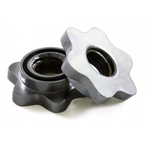 Collar de barra de estrella de bloqueo giratorio de acero de 1 ''de alta calidad para levantamiento de pesas, collares duraderos con mancuernas - Product Image 4