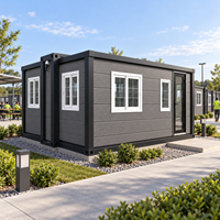 Maison conteneur modulaire portable de 20 pieds pour café, boutique de détail, kiosque et projet commercial