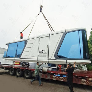 Bâtiment préfabriqué B & B, maison portable de type boîte intégrée pour l'extérieur, toilettes publiques assemblées, cabine en structure acier - Product Image 4