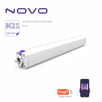 NOVO Moteur de rideau électronique horizontal Wifi Tuya Alexa Google Home pour rideaux en tissu et stores de chambre et balcon N21