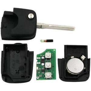 NUEVO CONTROL REMOTO DE LLAVE PLEGABLE SIN CORTAR PARA VW CON CHIP ID48: 1J0 959 753 A - Product Image 3
